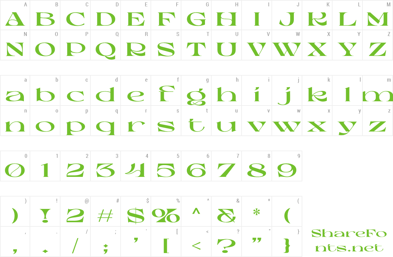 Font Sake Moru preview